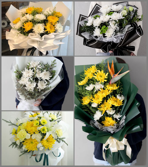 广东东莞市大岭山镇连平村白事花束代送